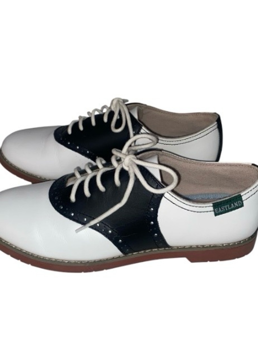 Eastland Black and White Saddle Oxfords for Women Size 6 (Pre owned)
